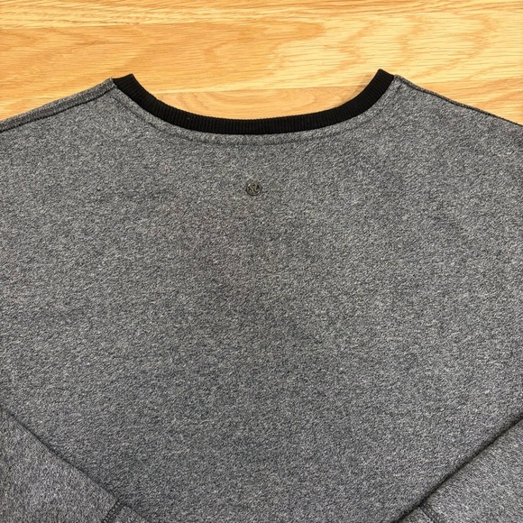 Lululemon Keep Up Crew Heathered Speckled Black Size 6 - Picture 6 of 7